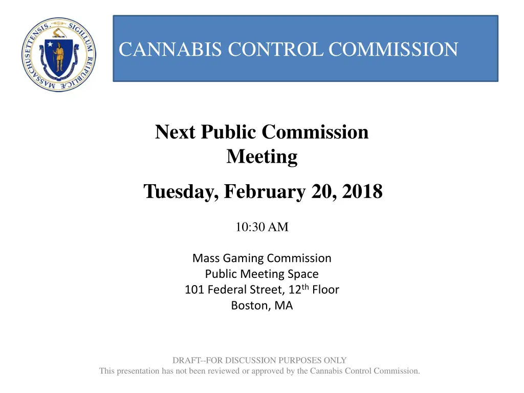 cannabis control commission 1