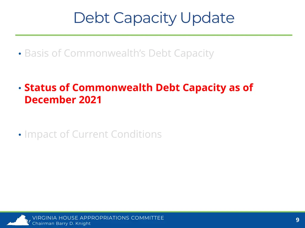 debt capacity update 3