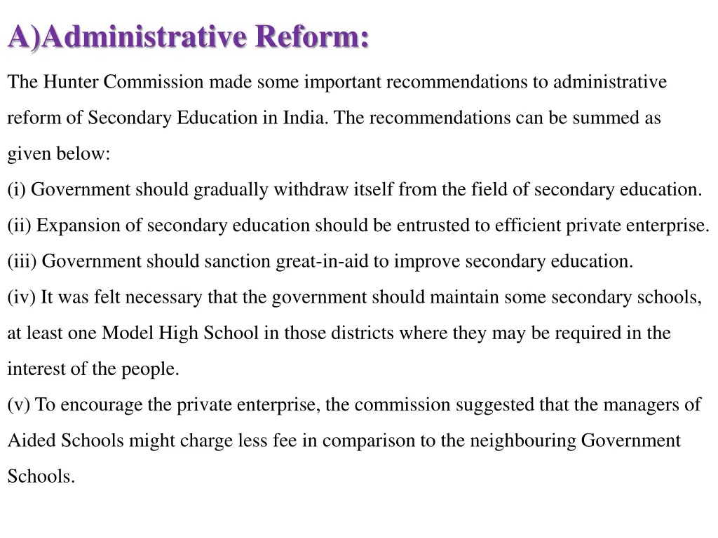 a administrative reform