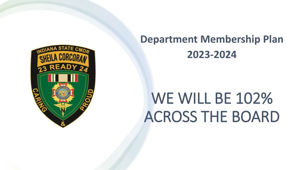 department membership plan 2023 2024