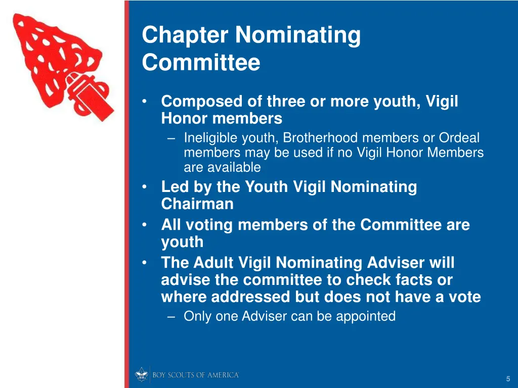 chapter nominating committee