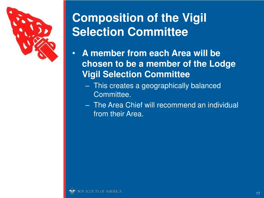 composition of the vigil selection committee