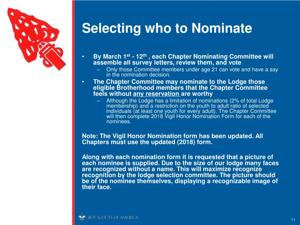 selecting who to nominate