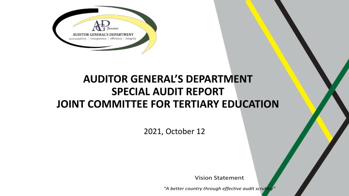 auditor general s department special audit report