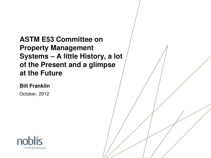 astm e53 committee on property management systems