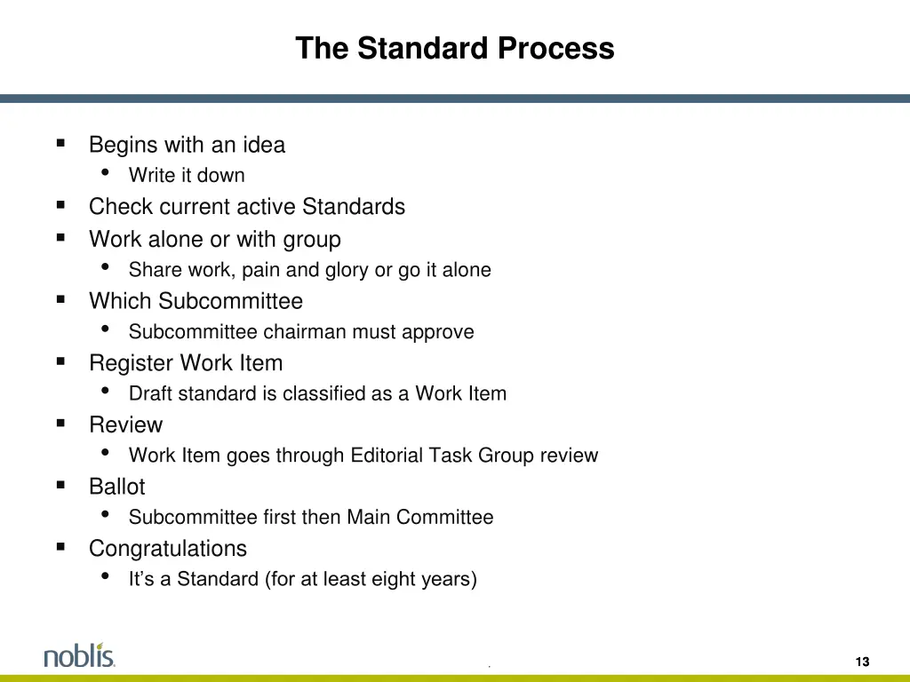 the standard process 1