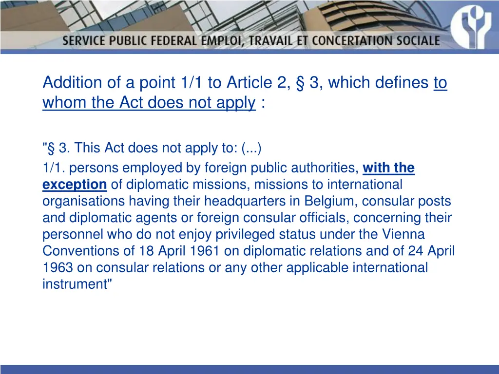 addition of a point 1 1 to article 2 3 which