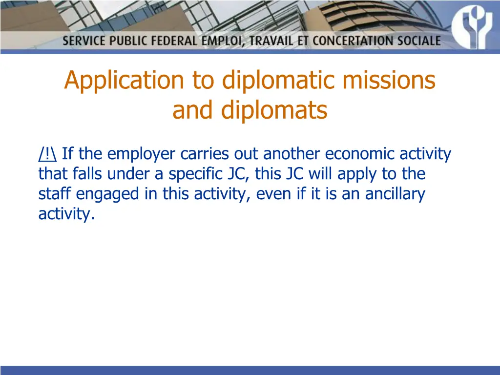 application to diplomatic missions and diplomats 4