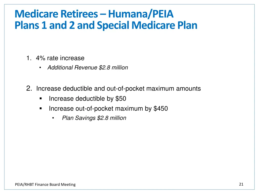 medicare retirees humana peia plans