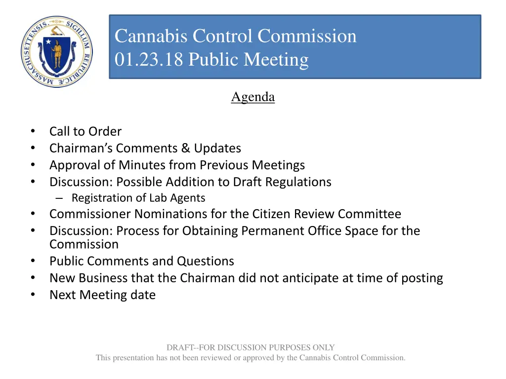 cannabis control commission 01 23 18 public