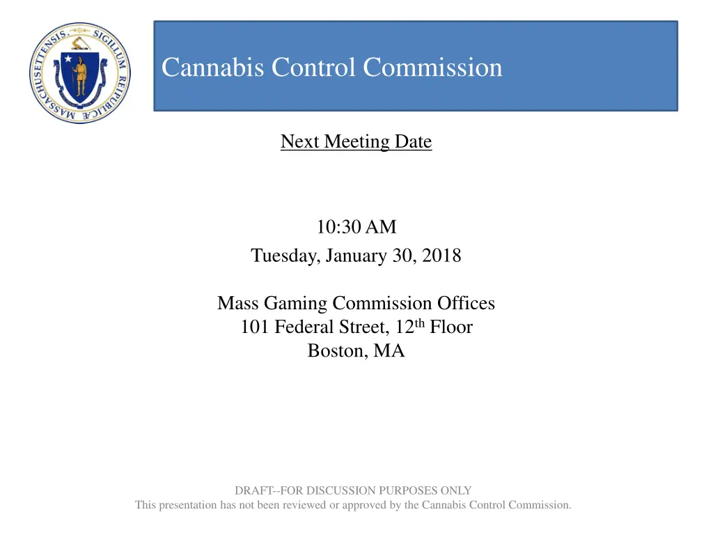 cannabis control commission 1