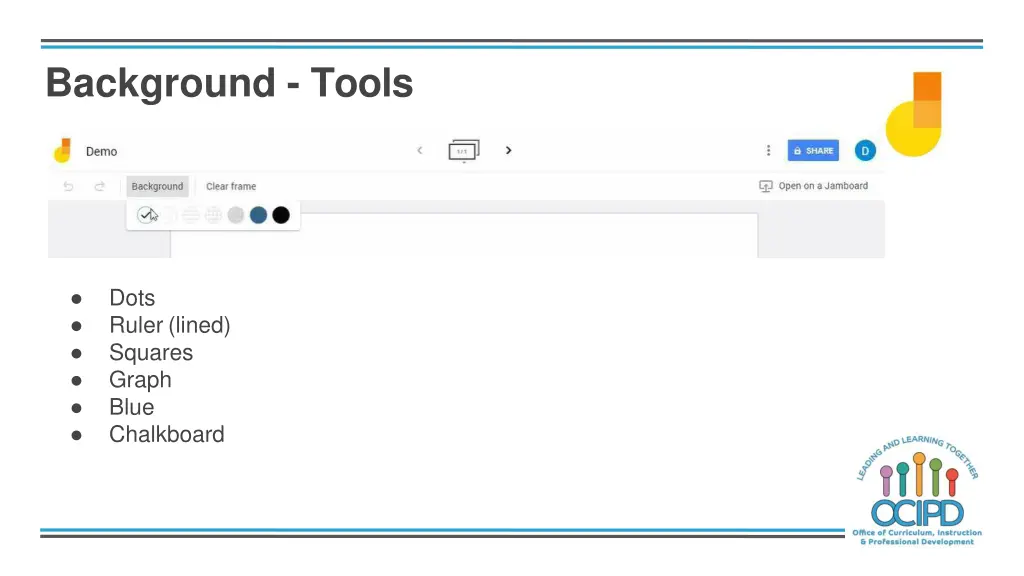 background tools