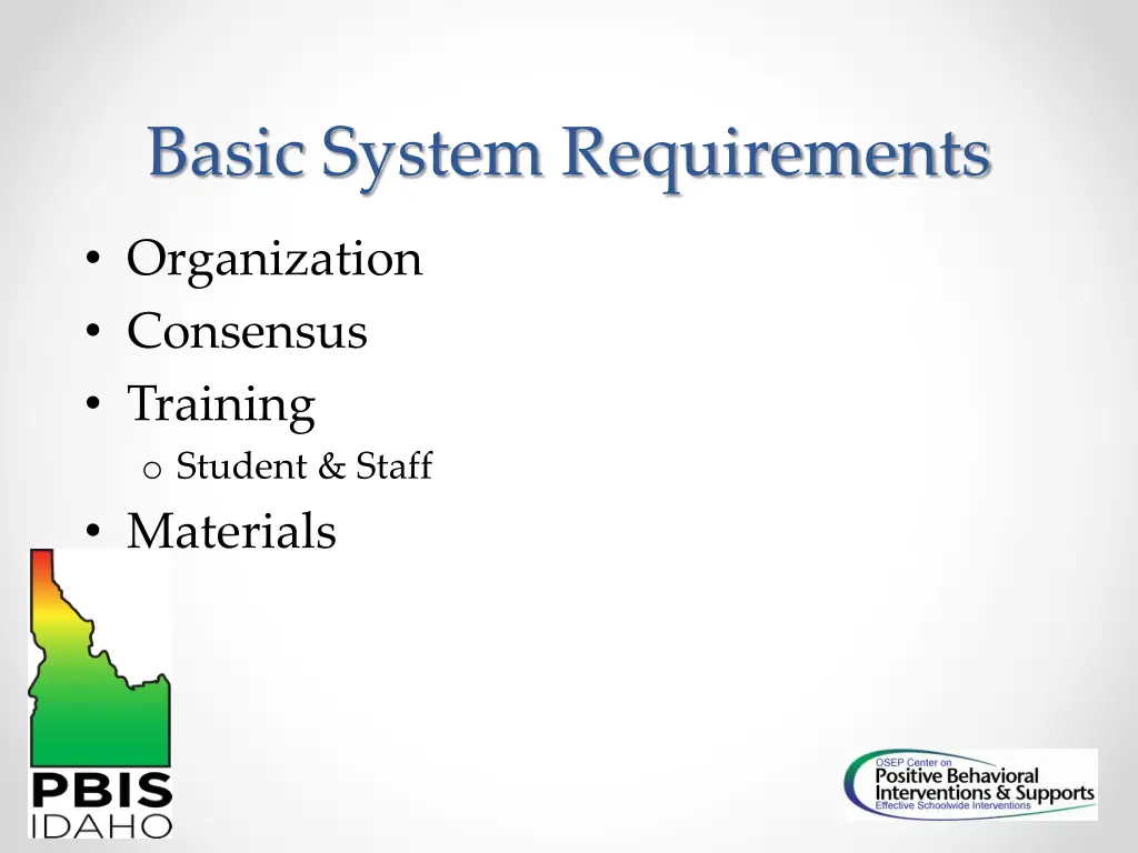 basic system requirements