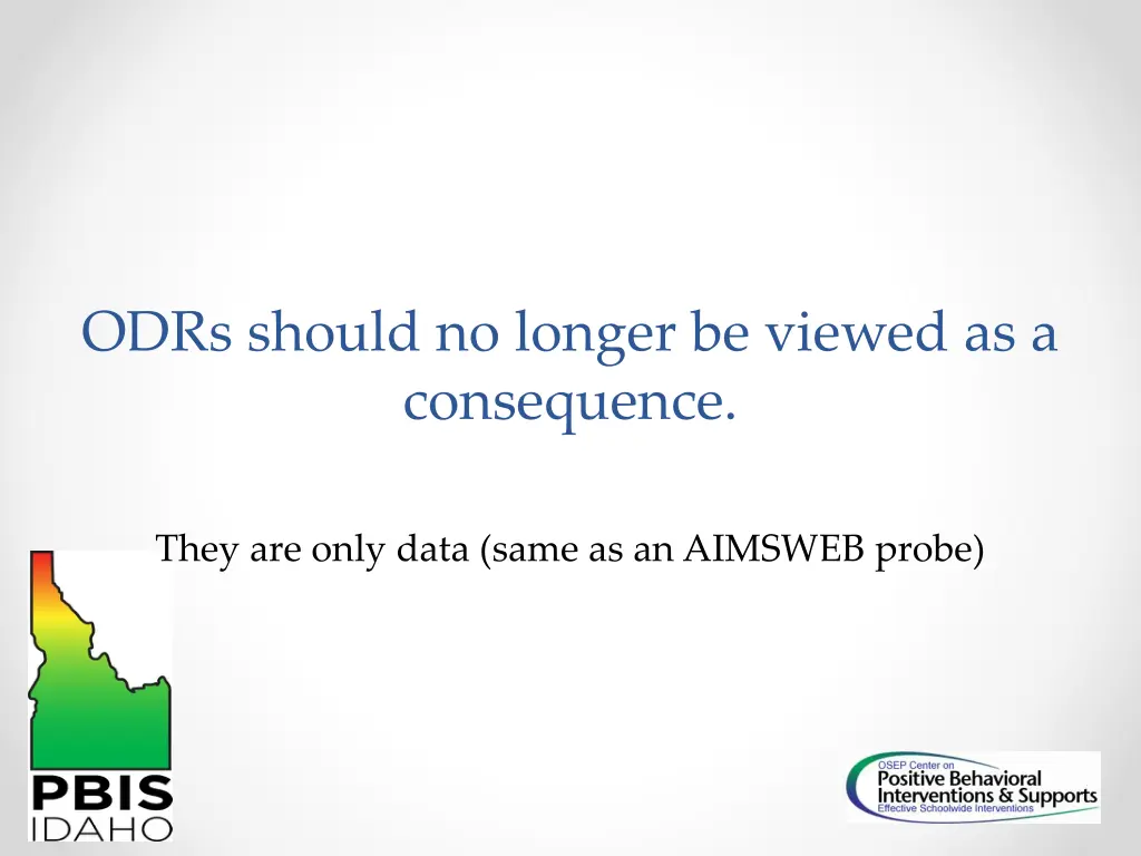 odrs should no longer be viewed as a consequence