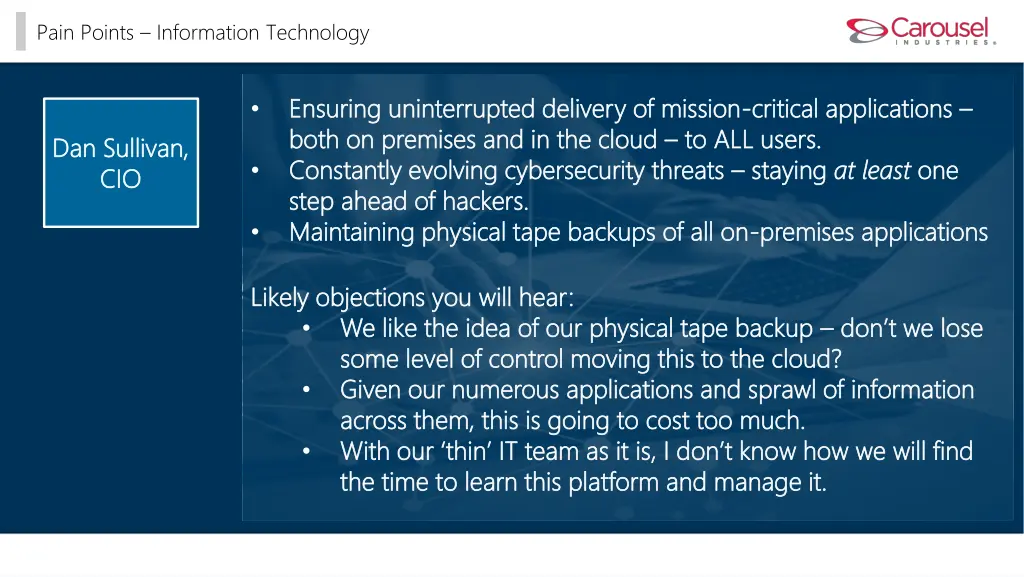 pain points information technology