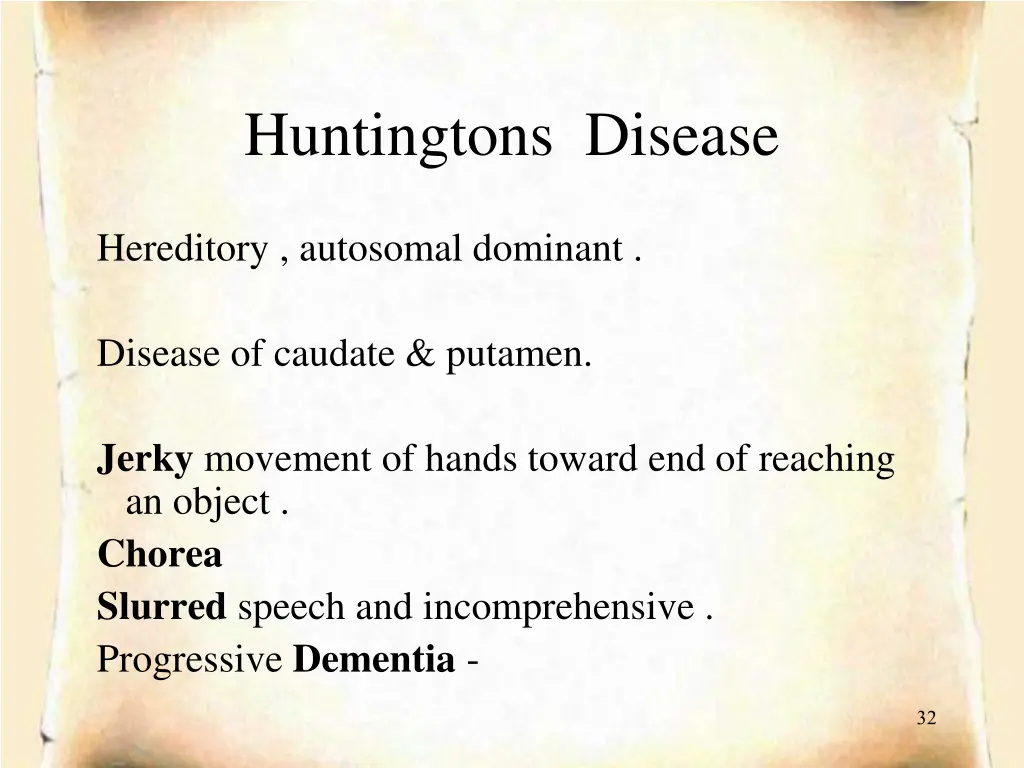 huntingtons disease