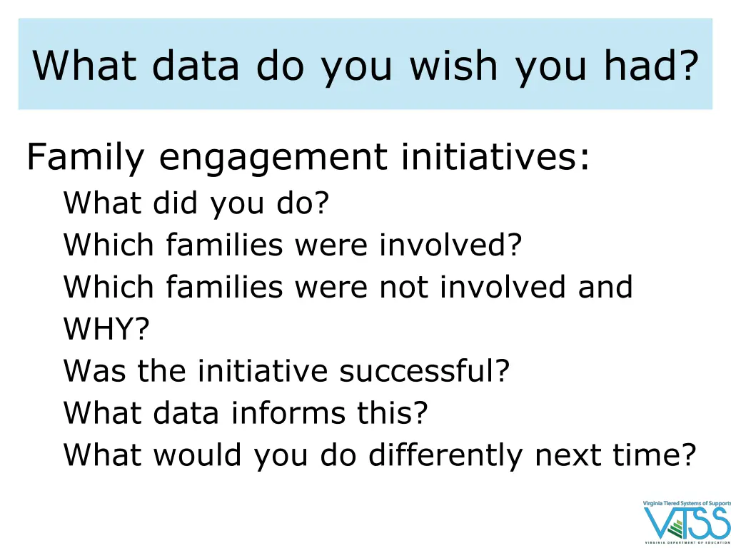 what data do you wish you had