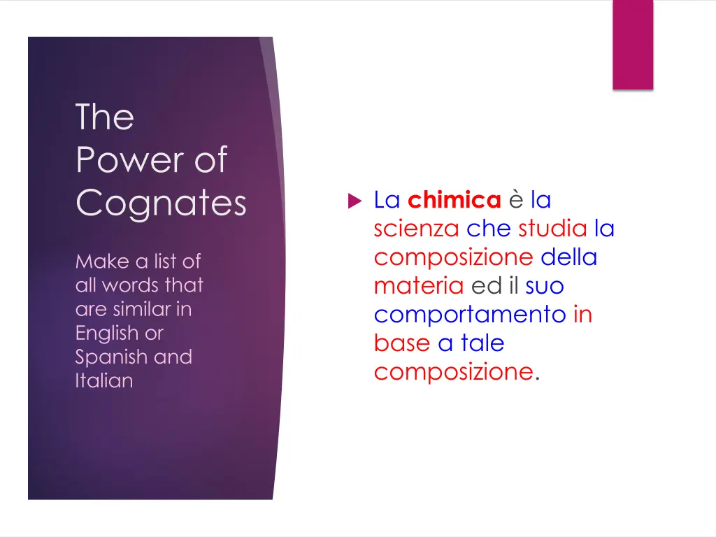 the power of cognates 2