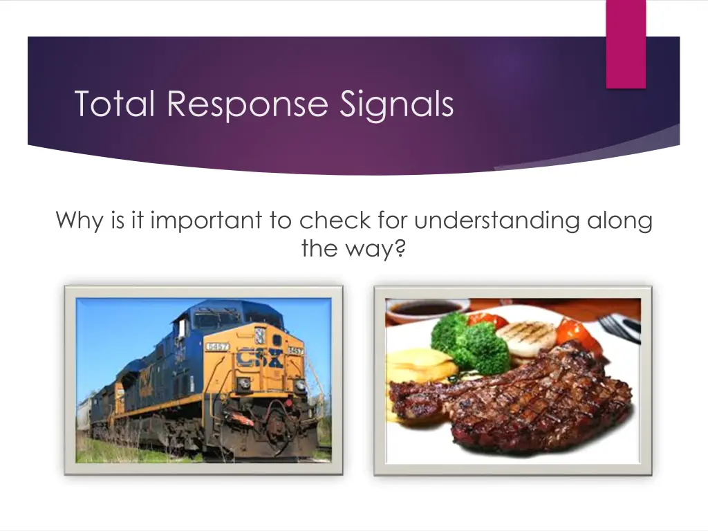 total response signals 1