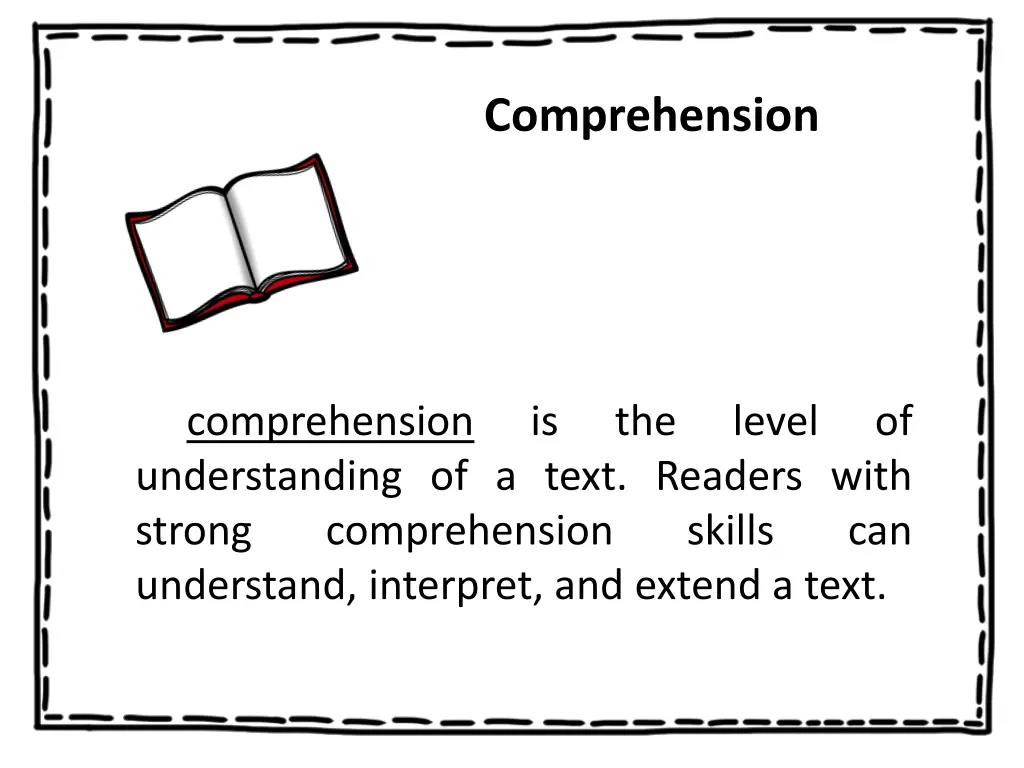 comprehension