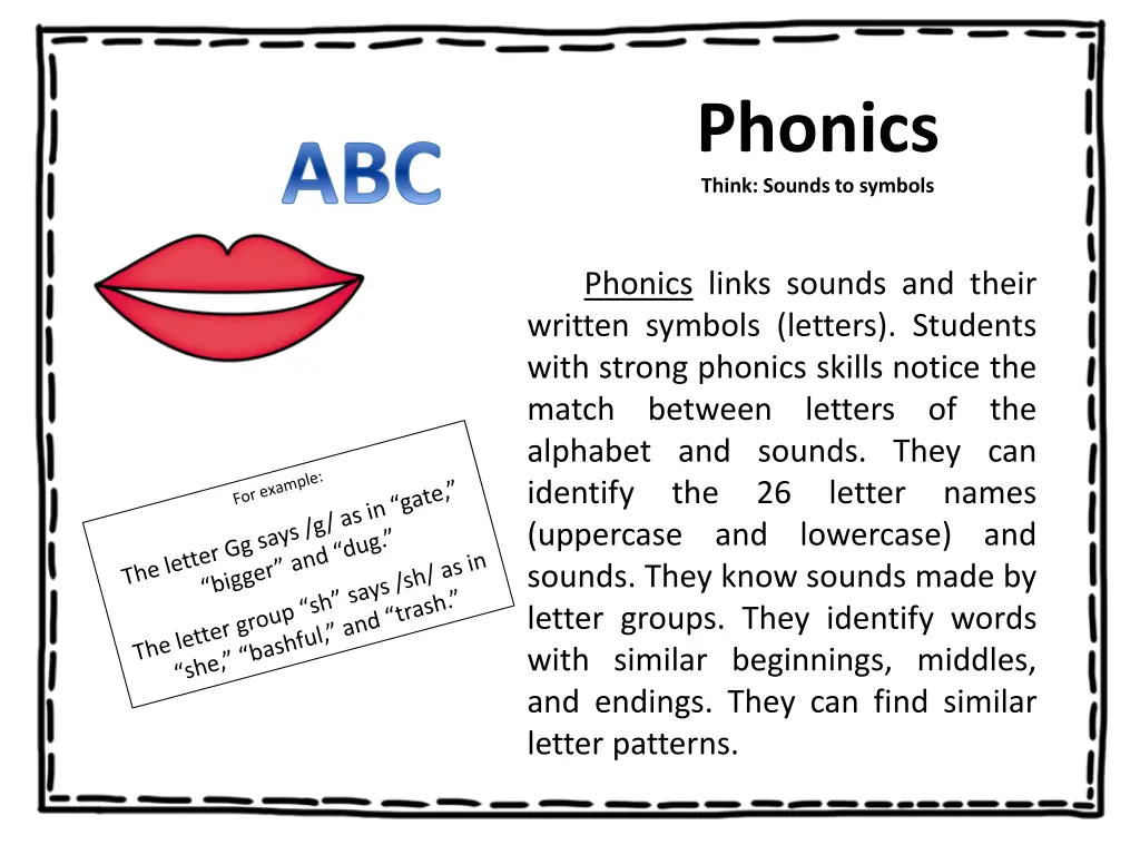 phonics think sounds to symbols