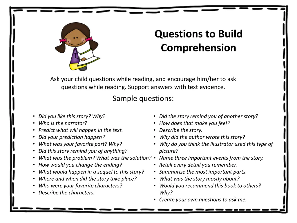 questions to build comprehension