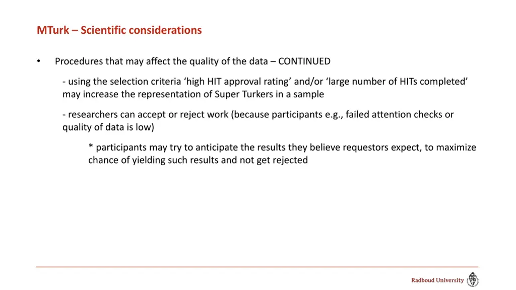 mturk scientific considerations 2