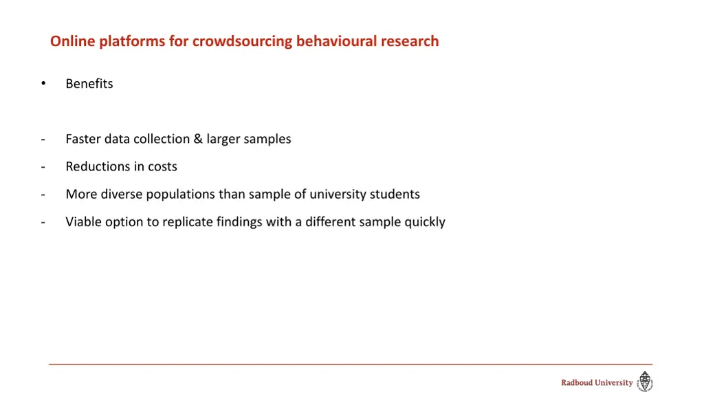 online platforms for crowdsourcing behavioural