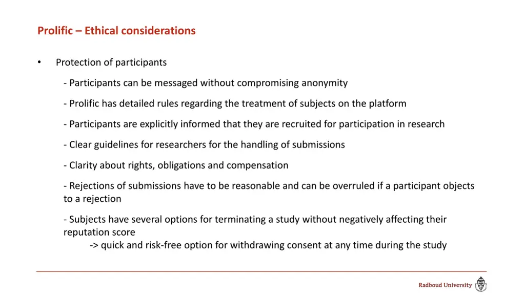 prolific ethical considerations 1