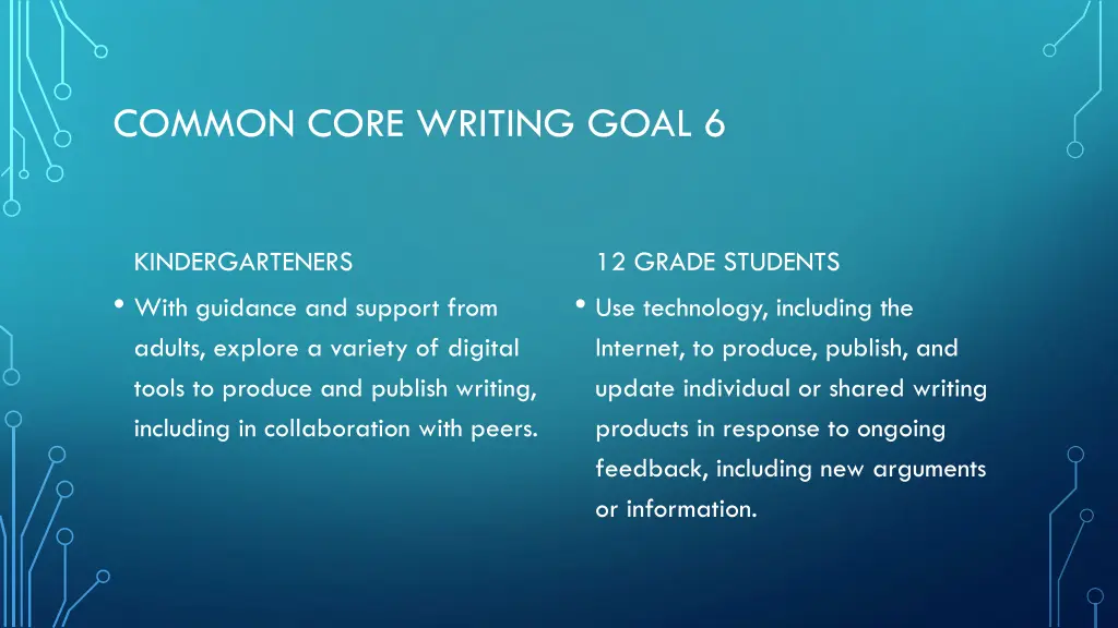 common core writing goal 6