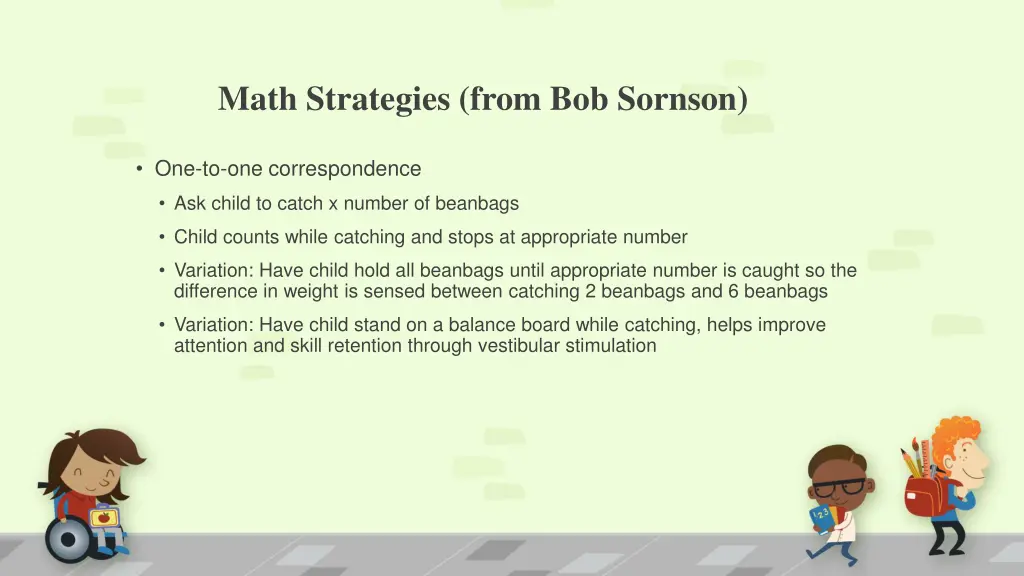 math strategies from bob sornson 1