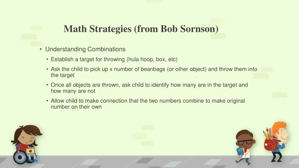 math strategies from bob sornson 2