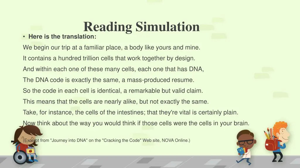 reading simulation 2