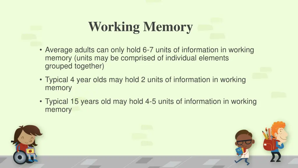 working memory 1