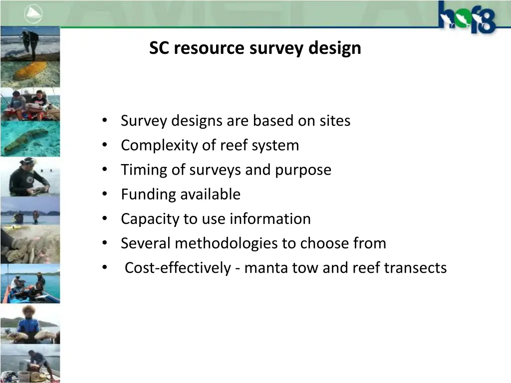 sc resource survey design