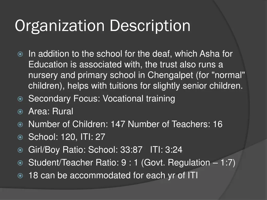 organization description