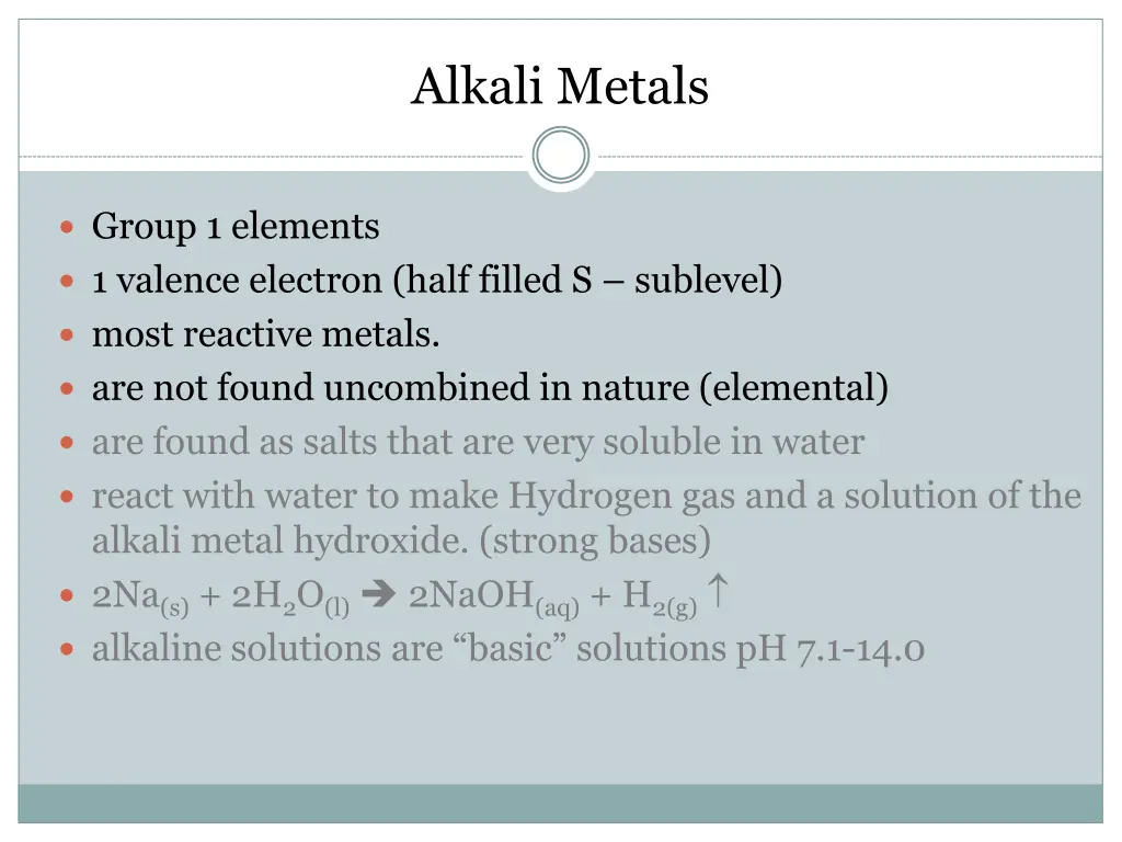 alkali metals