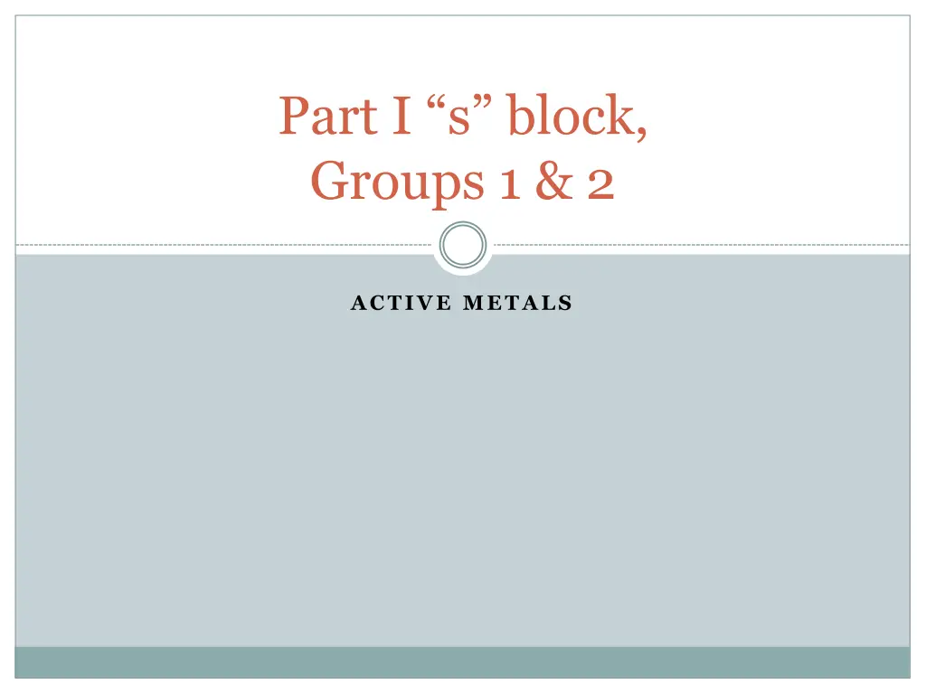 part i s block groups 1 2