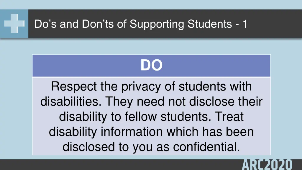 do s and don ts of supporting students 1 1