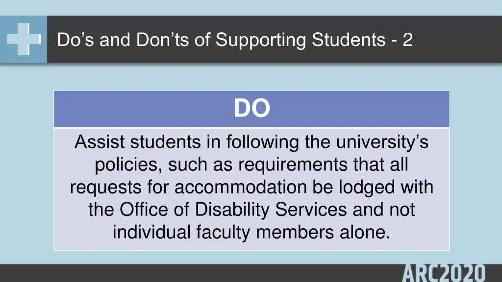 do s and don ts of supporting students 2