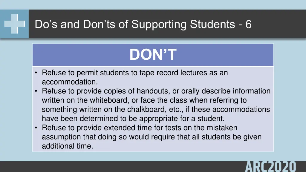 do s and don ts of supporting students 6