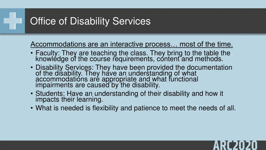 office of disability services