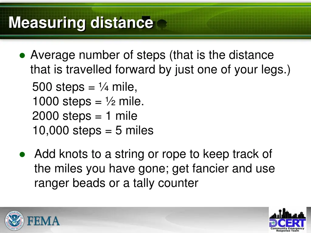 measuring distance 1