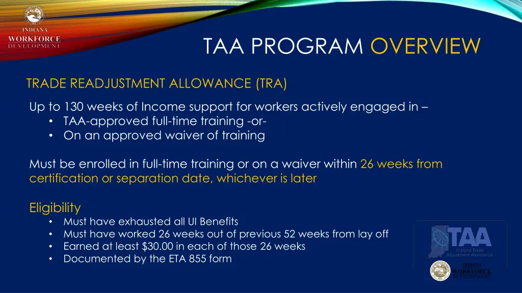 taa program overview 2