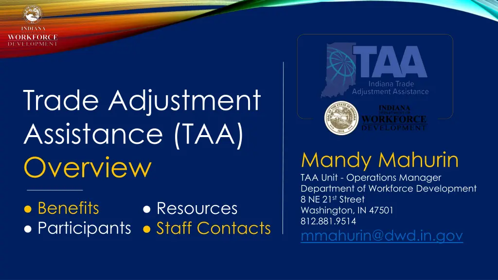 trade adjustment assistance taa overview