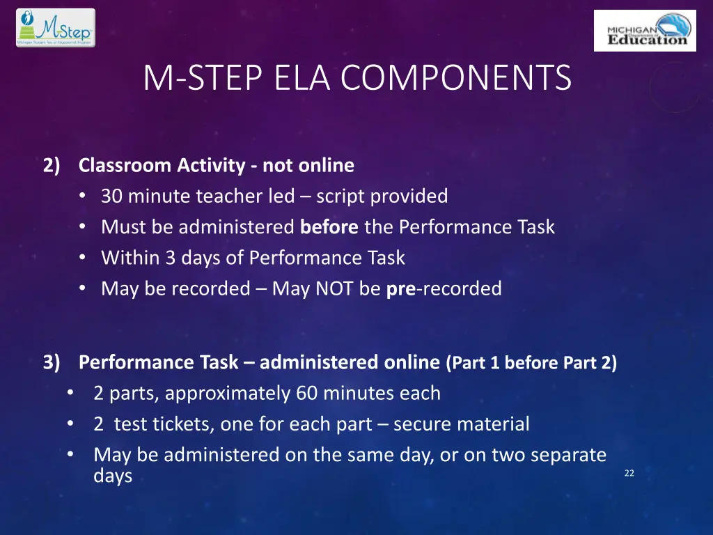 m step ela components 1