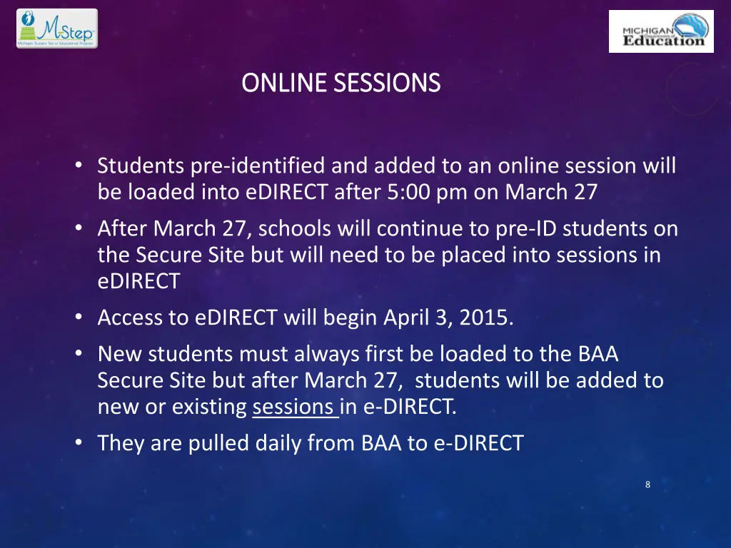 online sessions online sessions