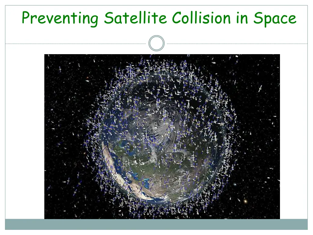 preventing satellite collision in space