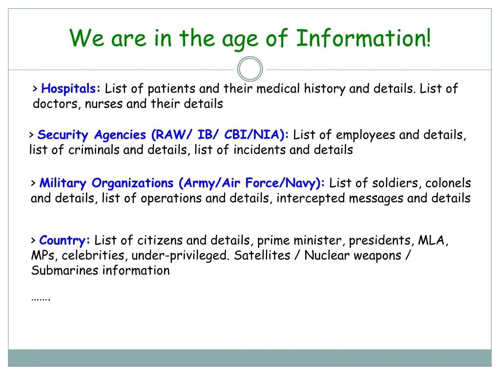 we are in the age of information 1