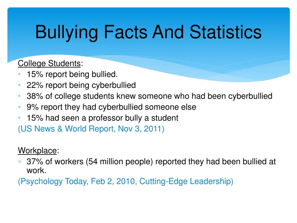 bullying facts and statistics 3